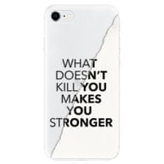 iSaprio Silikonové pouzdro - Makes You Stronger pro Apple iPhone SE 2020