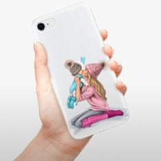 iSaprio Silikonové pouzdro - Kissing Mom - Blond and Boy pro Apple iPhone SE 2020