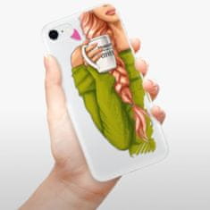 iSaprio Silikonové pouzdro - My Coffe and Redhead Girl pro Apple iPhone SE 2020