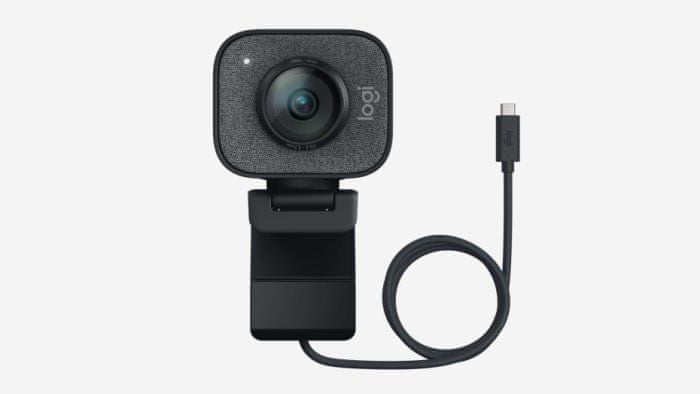 kompaktní webová kamera Logitech StreamCam, bílá (960-001297) Full HD 60 fps USB-C stabilizace obrazu duální mikrofony