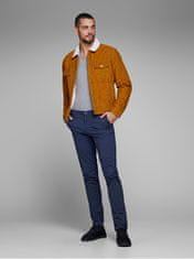 Jack&Jones Pánské kalhoty JJIMARCO Slim Fit 12150148 Navy Blazer (Velikost 29/32)