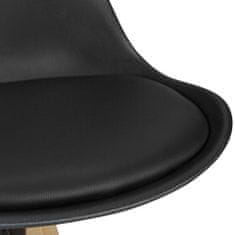 Bruxxi Barová židle Olga (SET 2 ks), černá