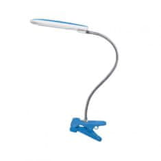 ACA Lightning  LED stolní lampička s vypínačem a klipem BAZ 5W/230V/4000K/340Lm/120°/IP20, modrá