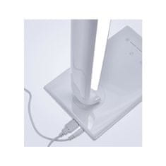 Solight  LED stolní lampička stmívatelná 12W/3000K-6000K/700Lm, USB, bílý lesk