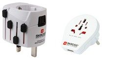 Skross  Cestovní adaptér PA41 PRO World & USB 100V-250V/6,3A/1575W