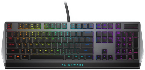 DELL Alienware AW510K, US 545-BBCL mechanická herní klávesnice RGB podsvícení drátová nízký profil usb