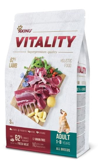 Akinu VITALITY dog adult hypoallergic lamb 3 kg
