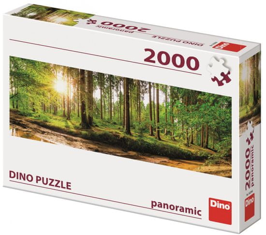 Dino Svítání v lese 2000 panoramic puzzle