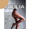 Giulia dámské punčocháče bez zesílení s bavlněným chodidlem FOOTIES 20DEN, tělová, M/40