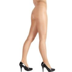 Giulia dámské elastické letní punčocháče s otevřeným klínkem INTIMO 20 DEN, XL, hladké