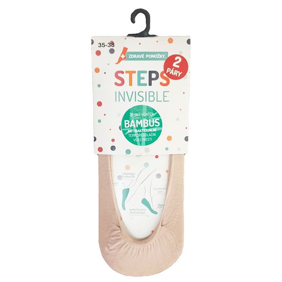 Zdravé Ponožky - letní neviditelné bambusové dámské ponožky do balerín LB03 2-pack
