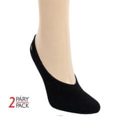 RS letní unisex bavlněné neviditelné ponožky se silikonovou patou 45514 2-pack, 43-46