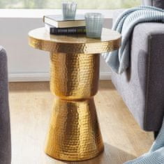 Bruxxi Odkládací stolek Tina, 59 cm, zlatá