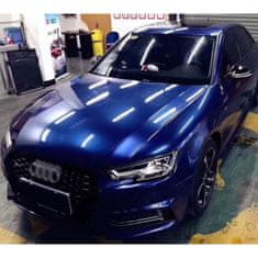 CWFoo Super lesklá metalická tmavá modrá wrap auto fólie na karoserii 152x100cm