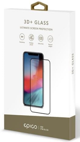 Levně EPICO 3D+ GLASS iPhone 6/6S/7/8/SE (2020) 47512151300001, černá