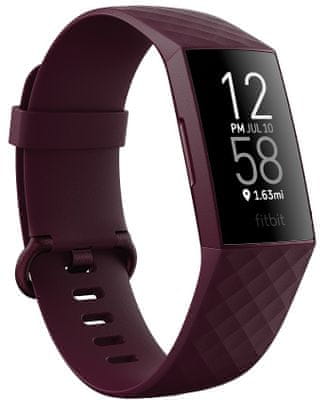 Dámský Fitness náramek Fitbit Charge 4, bezkontaktní platby, GPS, multi sport, zóny srdeční činnosti, měření spánku, dlouhá výdrž, vodotěsný