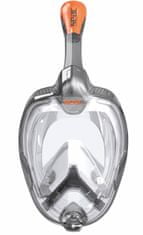 Seac Celoobličejová šnorchlovací maska Unica černá/oranžová L/XL