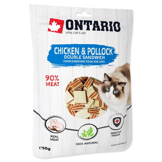 Ontario Chicken and Pollock Double Sandwich 8x50 g