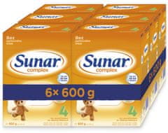 Sunar Complex 4, batolecí mléko, 6x600g