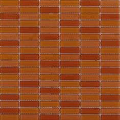 Maxwhite Mozaika ASHS4-3 skleněná oranžová mix 29,7x29,7cm sklo
