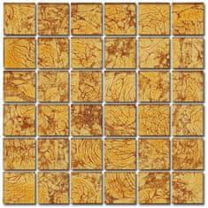 Maxwhite Mozaika ASB100 skleněná oranžová 29,7x29,7cm sklo