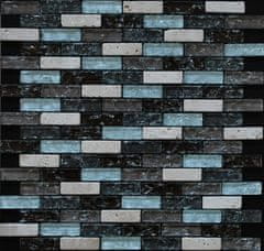 Maxwhite Mozaika JSM-BL036 skleněná kámen béžová hnědá 29,7x29,7cm sklo kamenná