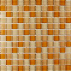 Maxwhite Mozaika ASHS213 skleněná žlutá mix 29,7x29,7 sklo