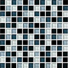 Maxwhite Mozaika ASHS201 skleněná černá bílá šedá 29,7x29,7cm sklo
