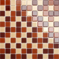 Maxwhite Mozaika CH4017PM skleněná latte 30x30cm sklo