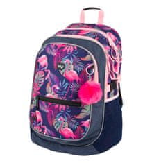 BAAGL Školní batoh Flamingo