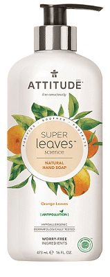 Attitude Přírodní mýdlo na ruce Super leaves s detoxikačním účinkem - pomerančové listy 473 ml