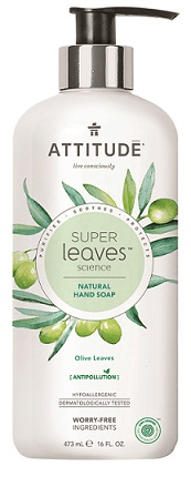 Attitude Přírodní mýdlo na ruce Super leaves s detoxikačním účinkem - olivové listy 473 ml