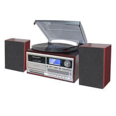 Roadstar Mikrosystém s gramofonem , HIF-8892 EBT, s gramofonem, BT, MP3, CD, CD-R, RW, LCD displej, 2 x 5W RMS
