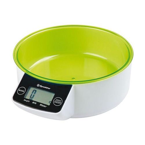Roadstar Kuchyňská váha , KS-250/GR, zelená kuchyňská váha, dotykové ovládání, max. nosnost 5 kg