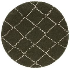 Mint Rugs Kusový koberec Allure 104404 Olive/Green 160x160 (průměr) kruh