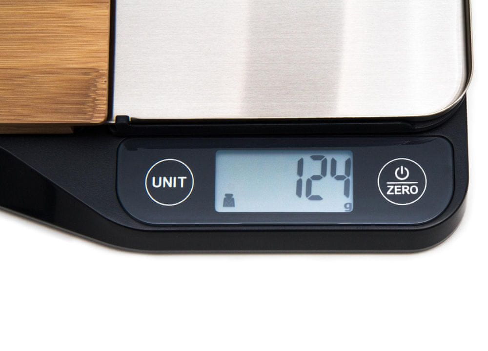 MAX Digitální kuchyňská váha s odnímatelnou krájecí plochou (MKS1501B)