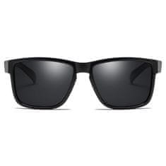 Dubery Chicago 1 sluneční brýle, Bright Black / Black