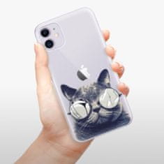 iSaprio Silikonové pouzdro - Crazy Cat 01 pro Apple iPhone 11