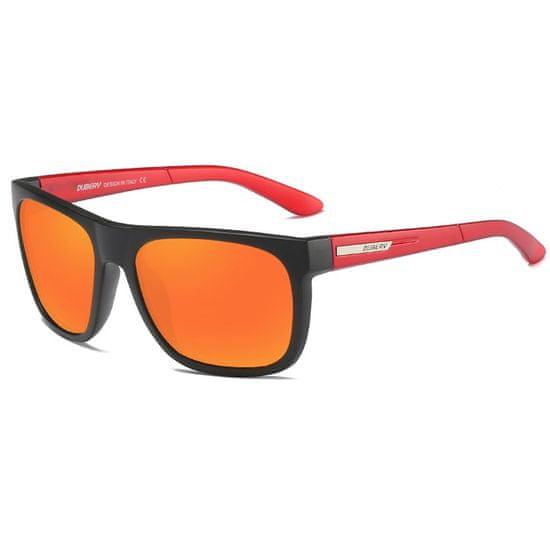 Dubery Newton 5 sluneční brýle, Black & Red / Orange