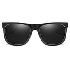 Dubery Newton 4 sluneční brýle, Black & White / Black