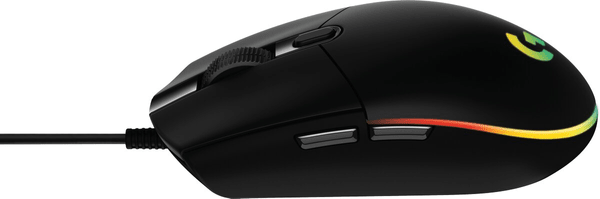 Herní myš Logitech G102 Lightsync, černá (910-005823) kabelová 16 000 DPI programovatelná tlačítka nový snímač ergonomická integrovaná paměť