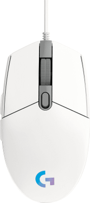 Herní myš Logitech G102 Lightsync, bílá (910-005824) senzor 8 000 DPI