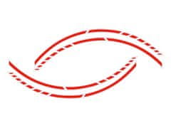 Foliatec samolepící linka na obvod kola RACING - neonová červená