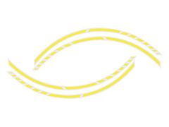 Foliatec samolepící linka na obvod kola RACING - neonová žlutá