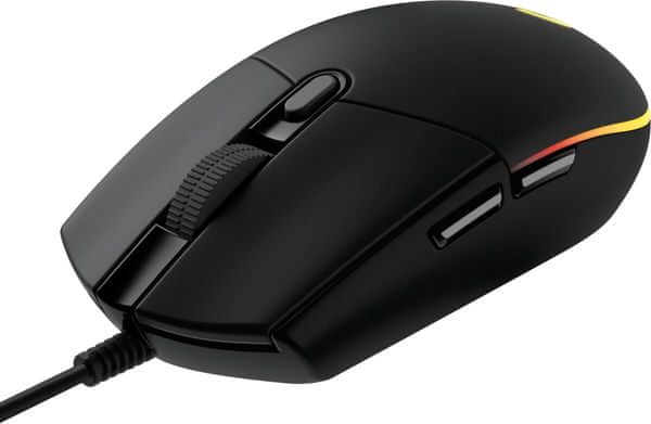 Herní myš Logitech G203 Lightsync, černá (910-005796) kabelová 8 000 DPI rychlé nabíjení