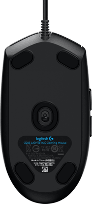 Herní myš Logitech G203 Lightsync, černá (910-005796) kabelová 8 000 DPI programovatelná tlačítka