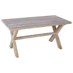 Greatstore Jídelní stůl 160 x 80 x 75 cm masivní teakové dřevo