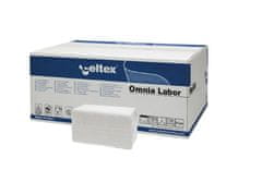 Celtex Papírové ručníky skládané Omnia Labor 2400ks, bílé, 2vrstvy - 77800