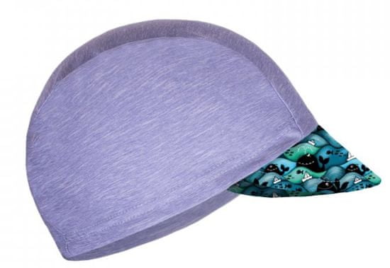 Unuo Chlapecká funkční čepice s kšiltem UV 50+ Velryby
