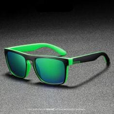 KDEAM Sunbury 6 sluneční brýle, Black & Green / Green